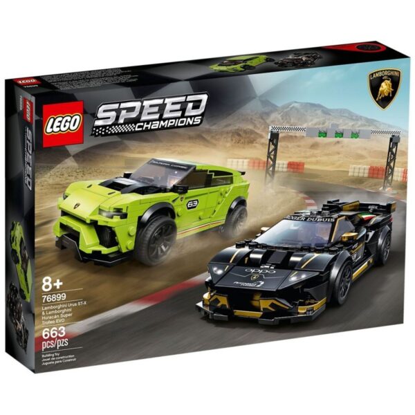 LEGO® Speed Champions 76899 - Lamborghini Urus ST-X & Lamborghini Huracán Super Trofeo EVO