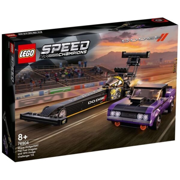 LEGO® Speed Champions 76904 - Mopar Dodge/SRT Top Fuel Dragster & 1970 Dodge Challenger T/A
