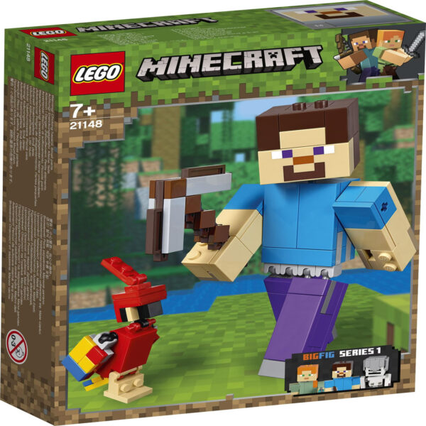 LEGO® Minecraft 21148 - BigFig Steve mit Papagei