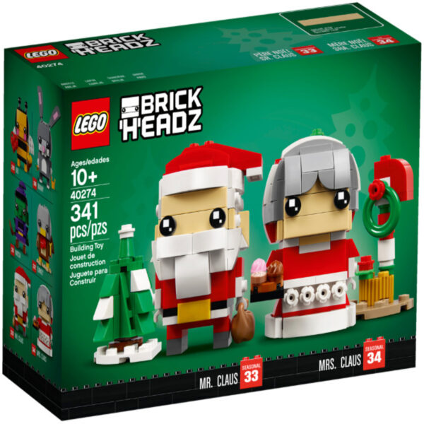LEGO® BrickHeadz 40274 - Mr. Claus & Mrs. Claus - Christmas