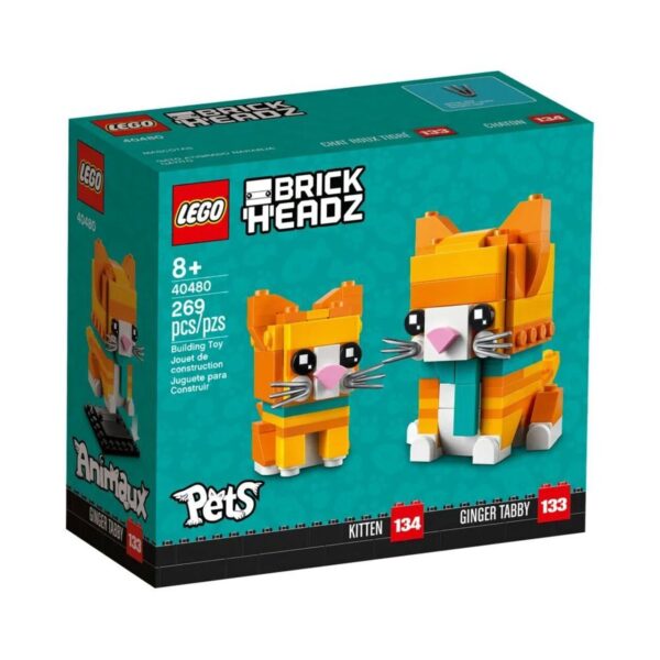 LEGO® BrickHeadz 40480 - Ginger Tabby & Kitten