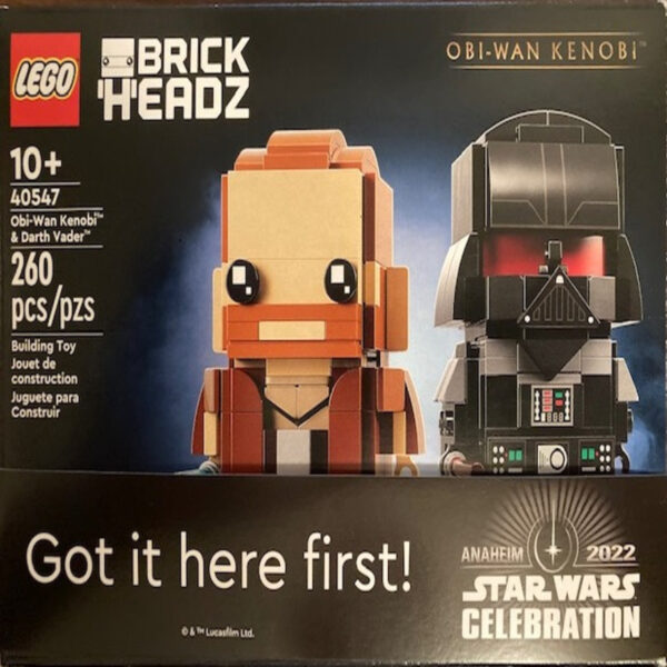 LEGO® Star Wars BrickHeadz 40547-2 - Obi-Wan Kenobi & Darth Vader, Star Wars Celebration 2022 Version