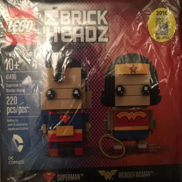 LEGO® BrickHeadz 41490 - Superman & Wonder Woman - San Diego Comic-Con 2016 Exclusive