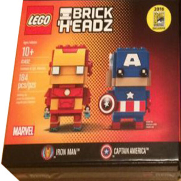 LEGO® BrickHeadz 41492 - Iron Man & Captain America - San Diego Comic-Con 2016 Exclusive
