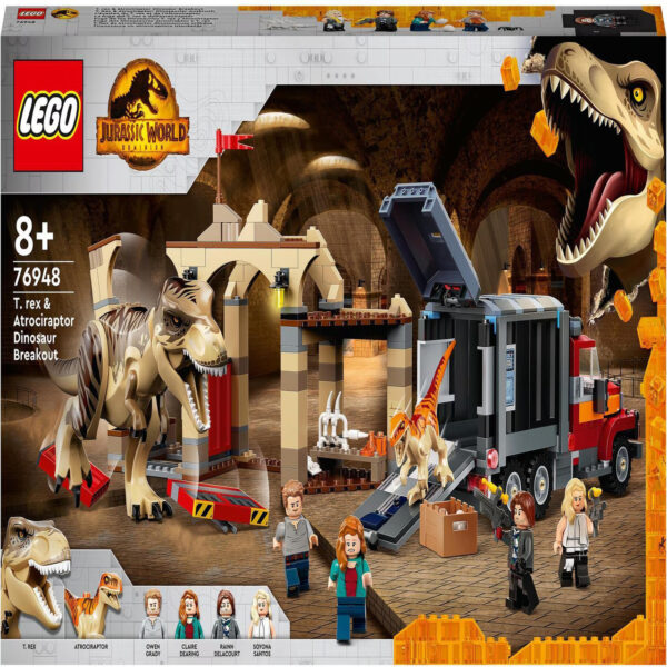 LEGO® Jurassic World 76948 - T. Rex & Atrociraptor: Dinosaurier-Ausbruch