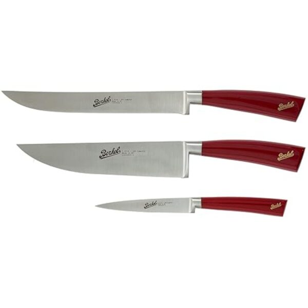 Berkel Elegance Rot - Set mit 3 Chef-Messer